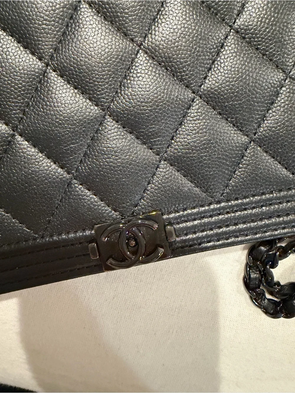 Chanel Wallet on a Chain (So Black Boy)